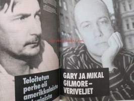 Alibi 1995 nr 7, sis. mm. artikkelit / kuvat / mainokset; Gary Gilmore, Samuli Edelman, Markus Selin, Reijo Hautamäki ja Seija Järvinen, Elias Salonen, Abdi
