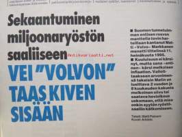 Alibi 1995 nr 9, sis. mm. artikkelit / kuvat / mainokset; Mika Aksela, Volvo Markkanen, Hella Wuolijoki, Kyösti Erkinkorpi, Toivo Harald Koljonen, Syd Dernley,