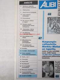 Alibi 1996 nr 7, sis. mm. artikkelit / kuvat / mainokset; Raija Pelli, Tapio Tervakangas, Vasili Kirjanov, Markku MallatNikolai Dzumakaliev, Juri Kukk, Haing Ngori,