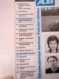 Alibi 1996 nr 9, sis. mm. artikkelit / kuvat / mainokset; Targi Kangas, Gamal Ahmed, Taisto Paananen, Carl Öhman, Jouni Kälvinmäki, katso sisältö kuvista tarkemmin.