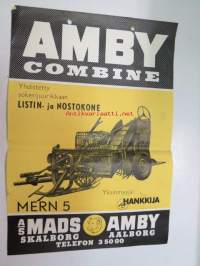 Amby combine Mern -yhdistetty sokerijuurikkaan listin- ja nostokone -myyntiesite -brochure