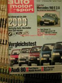 auto motor sport  16  +november  86