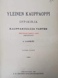 Yleinen kauppaoppi -Oppikirja, kauppakouluja varten