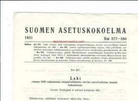 Laki vuonna 1932 vakinaisessa sotapalveluksessa olevien lomalle laskemisesta