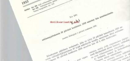 Laki sotilasmajoituksesta 1933