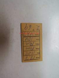 Kuopio - Pieksämäki - Turku -istumapaikkalippu 3 mk nr 06344