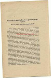 Koivu ja sen merkitys nykyhetkellä / referaatti A Borgin kirjasta 1926