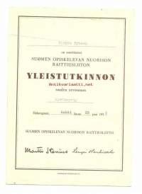 Yleistutkinto 1955 - kunniakirja
