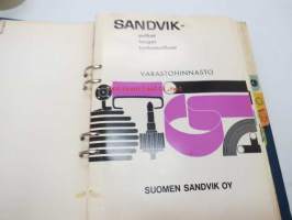 Sandvik - Terästuotteiden tuotekansio, teräkset lajeittain ominaisuuksineen ja teknisine tietoineen ym. -tehtaan toimittama kansio