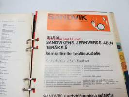 Sandvik - Terästuotteiden tuotekansio, teräkset lajeittain ominaisuuksineen ja teknisine tietoineen ym. -tehtaan toimittama kansio