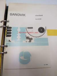 Sandvik - Terästuotteiden tuotekansio, teräkset lajeittain ominaisuuksineen ja teknisine tietoineen ym. -tehtaan toimittama kansio