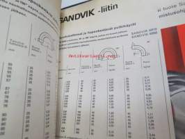Sandvik - Terästuotteiden tuotekansio, teräkset lajeittain ominaisuuksineen ja teknisine tietoineen ym. -tehtaan toimittama kansio