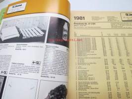 Finnsa Katalog 1981-1982 - das Besondere für Sauna, Massage, Fitness -saksalainen saunojen ja saunatarvikkeiden luettelo, Finnjet-mainos