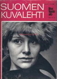 Suomen Kuvalehti  1969 nr 12 / kansi Ritva Vepsä, saako virkamies olla hupsu, Tuupovaara Öllölä, 12 kauneinta rakennusta, Englannin kummitukset