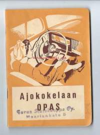 Ajokokelaan opas 1953