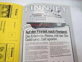 Finnsa Katalog - das Besondere für Sauna, Massage, Fitness -saksalainen saunojen ja saunatarvikkeiden luettelo, Finnjet-mainos
