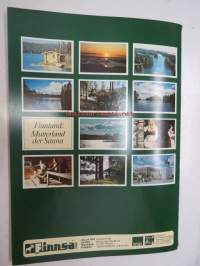 Finnsa Katalog - das Besondere für Sauna, Massage, Fitness -saksalainen saunojen ja saunatarvikkeiden luettelo, Finnjet-mainos