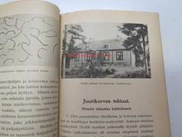 Kansanvalistusseuran Kalenteri 1922 sekä Tietokalenteri yhteensidottuna laitoksena, sis. runsaasti mainoksia, artikkeleita, tilastotietoa, rautateitten ja postin