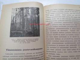 Kansanvalistusseuran Kalenteri 1922 sekä Tietokalenteri yhteensidottuna laitoksena, sis. runsaasti mainoksia, artikkeleita, tilastotietoa, rautateitten ja postin