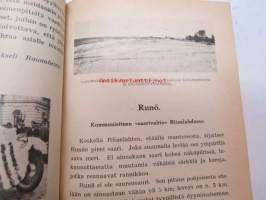 Kansanvalistusseuran Kalenteri 1922 sekä Tietokalenteri yhteensidottuna laitoksena, sis. runsaasti mainoksia, artikkeleita, tilastotietoa, rautateitten ja postin