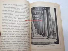 Kansanvalistusseuran Kalenteri 1922 sekä Tietokalenteri yhteensidottuna laitoksena, sis. runsaasti mainoksia, artikkeleita, tilastotietoa, rautateitten ja postin
