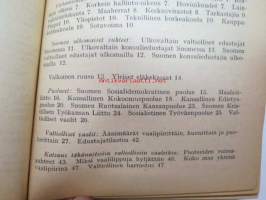 Kansanvalistusseuran Kalenteri 1922 sekä Tietokalenteri yhteensidottuna laitoksena, sis. runsaasti mainoksia, artikkeleita, tilastotietoa, rautateitten ja postin