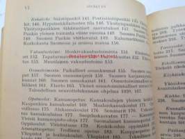 Kansanvalistusseuran Kalenteri 1922 sekä Tietokalenteri yhteensidottuna laitoksena, sis. runsaasti mainoksia, artikkeleita, tilastotietoa, rautateitten ja postin