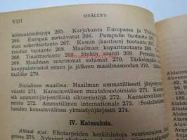 Kansanvalistusseuran Kalenteri 1922 sekä Tietokalenteri yhteensidottuna laitoksena, sis. runsaasti mainoksia, artikkeleita, tilastotietoa, rautateitten ja postin