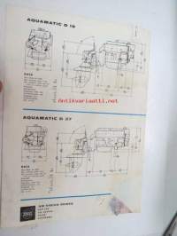 Aquamatic  Diesel AQ D 19 4 cyl. 68 hk / AQ D 27 6 cyl. 83 hk -myyntiesite, ruotsinkielinen