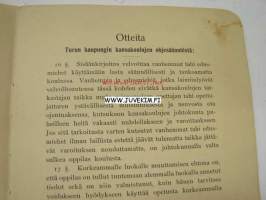 Turun kaupungin kansakoulut Mauno August Naulanen -todistuskirja