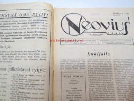 Neovius 1931 nr 6 - Suomen kone- ja kankaankutojien sekä langankäyttäjien äänenkannattaja -koneita ja tarvikkeita myyvän yrityksen asiakaslehti