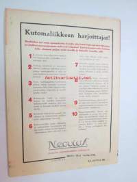 Neovius 1932 nr 5 - Suomen kone- ja kankaankutojien sekä langankäyttäjien äänenkannattaja -koneita ja tarvikkeita myyvän yrityksen asiakaslehti