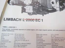 Limbach Flugmotoren von 6 bis 90 PS mit Einfach- und Doppelzündung - We get you off the ground -lentokonemoottorien esitekirja