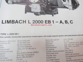 Limbach Flugmotoren von 6 bis 90 PS mit Einfach- und Doppelzündung - We get you off the ground -lentokonemoottorien esitekirja