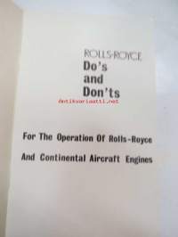 Rolls-Royce Light Aircraft Engines - Do´s and Dont´s - for the Operation of Rolls-Royce and Continental Aircraft Engines
