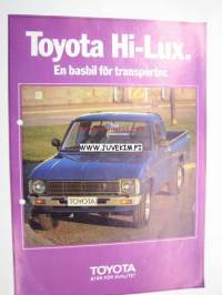 Toyota Hi-Lux försäljningsbroschyr -myyntiesite