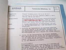 Limbach Flugmotoren -kansio, teknistä tietoa