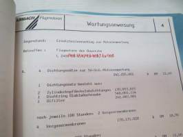 Limbach Flugmotoren -kansio, teknistä tietoa