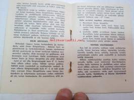 Rex voiteluohjeet 1954 I Murtomaavoiteet