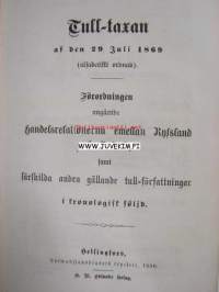 Tull-Taxan för Storfurstendömet Finland 1869 