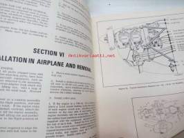 Teledyne Continental Motors C75, C85, C90 &amp; O-200 Series Aircraft Engines Overhaul Manual -huolto-ohjekirja