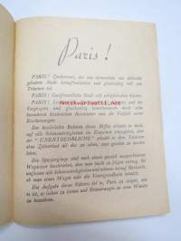 Illustrierter Führer durch Paris und Seine Umgebung - Restaurants und Cafés -Ausgabe 1951 -matkaopas