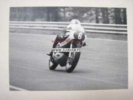 Jarno &quot;paroni&quot; Saarinen maailmanmestari 1972 -postikortti 1972 Imola 250 cc