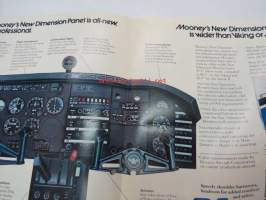 Mooney´s New Dimension / Mooney Chaparral, Mooney Ranger, Mooney Executive airplanes -brochure -myyntiesite
