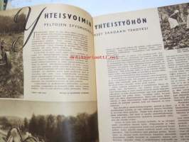 Suomen Kuvalehti 1939 nr 43, sis. mm. seur. artikkelit / kuvat / mainokset; Pikku pelimanni -filmi, Pohjolan päivä Tukholmassa, Yhteisvoimin yhteistyöhön