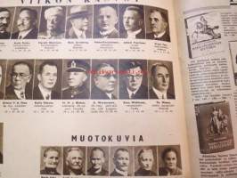 Suomen Kuvalehti 1939 nr 43, sis. mm. seur. artikkelit / kuvat / mainokset; Pikku pelimanni -filmi, Pohjolan päivä Tukholmassa, Yhteisvoimin yhteistyöhön