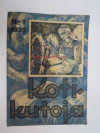 Kotikutoja 1935 nr 1 -käsityö- ja muotilehti, virkatut hatut -erikoisnumero