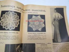 Kotikutoja 1935 nr 1 -käsityö- ja muotilehti, virkatut hatut -erikoisnumero