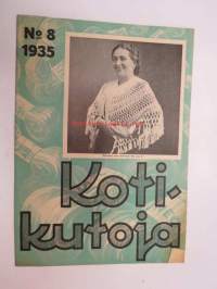 Kotikutoja 1935 nr 8 -käsityö- ja muotilehti, virkatut hatut -erikoisnumero