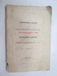 Illustrerad katalog till Finska Konstutställningen 1885 - Kuvillinen luettelo Suomen Taidenäyttelystä v. 1885, sisältää taiteilijoiden henkilö- ym. tietoja